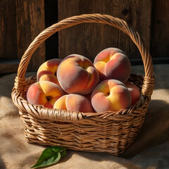 basket of peaches