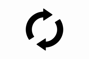 Fototapeta premium Symbol of continuous cycle and rotation, representing process, refresh, or repeat.