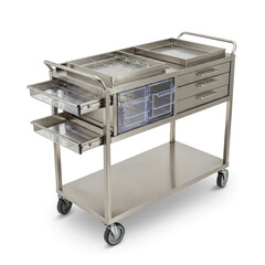 metal box isolated on white background