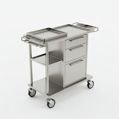 metal box isolated on white background