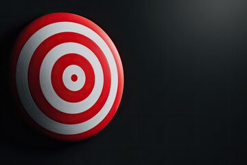 Target on dark background