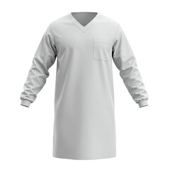 surgical gown on white background