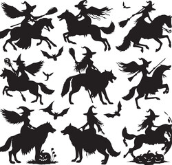 Halloween Silhouettes Icons