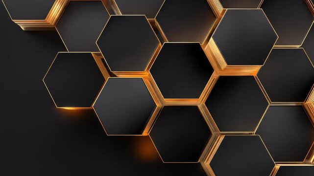 Abstract hexagon pattern background