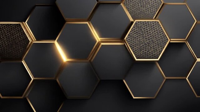 Abstract hexagon pattern