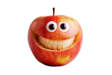 Smiling Apple A Fun Food Image