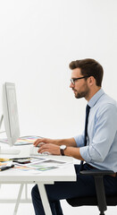 Designer working on computer