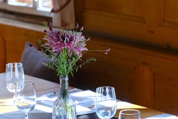 Blumendekoration Gastronomie