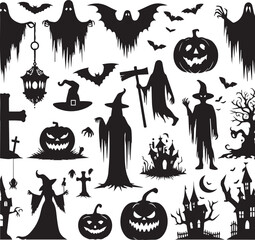 Halloween Silhouettes Icons