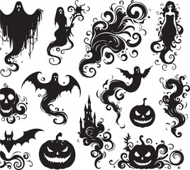 Halloween Silhouettes Icons
