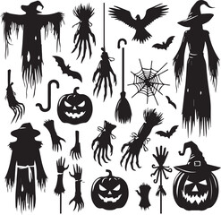 Halloween Silhouettes Icons
