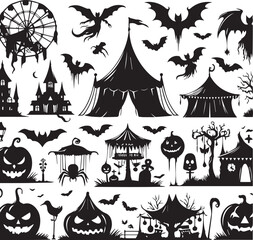 Halloween Silhouettes Icons