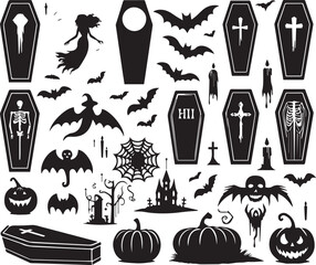 Halloween Silhouettes Icons