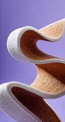 Abstract swirled confectionery