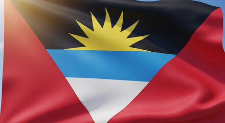 The National Flag Antigua And