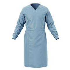 surgical gown on white background