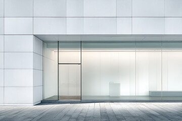 Modern minimalist storefront