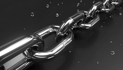 A gleaming metal chain interlocks with strength and precision—symbolizing unity, resilience, and the unbreakable power of connection.
