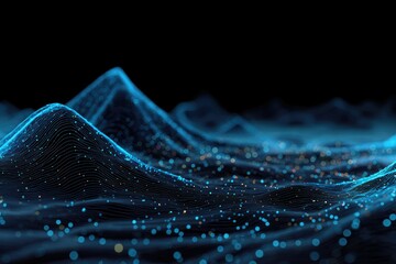 Abstract digital landscape