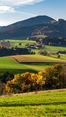 Autumnal valley landscape