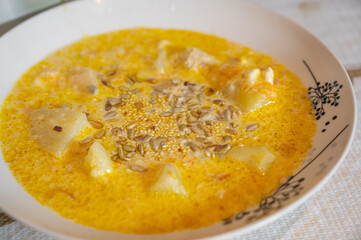 Soup with Meat and Cream Cheese