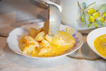 Soup with Meat and Cream Cheese