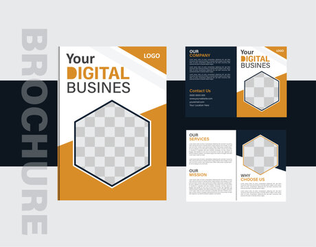 Business brochure templet design for print	