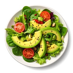 Fresh salad with avocado