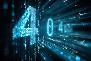 Abstract digital display of numbers