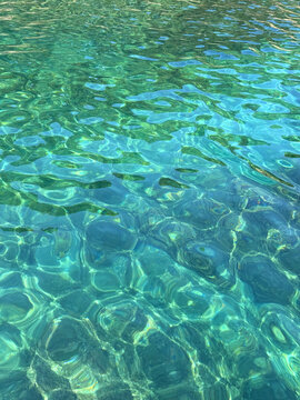 Amazing water surface of Mediterranean sea.