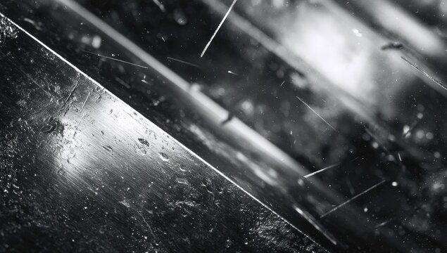 Abstract industrial grayscale image of metal surfaces