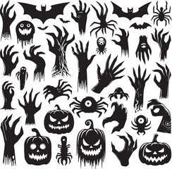 Halloween Silhouettes Icons