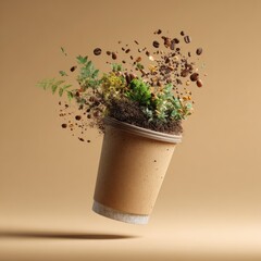 Coffee cup explosion