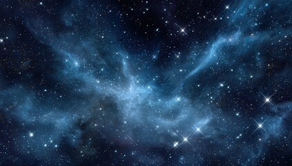 Obraz premium A vast expanse of space filled with nebulae and stars