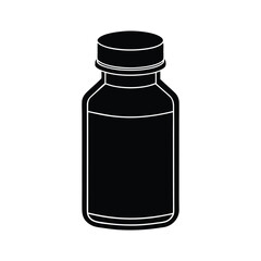 Zoo Keeper element isolated medicine bottle on white background