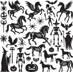 Halloween Silhouettes Icons