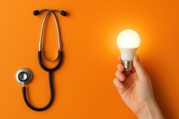 Medical innovation and healthcare solutions concept