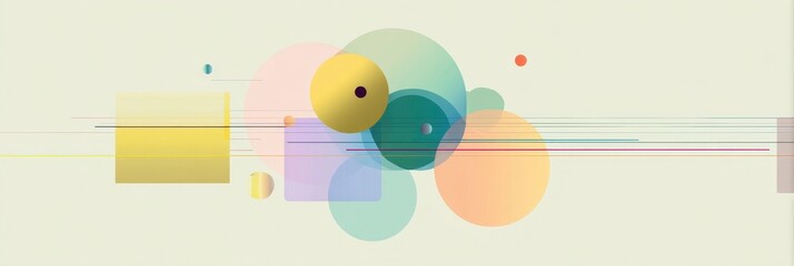 Abstract Shapes in Soft Colors