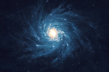 Fototapeta premium Spiral galaxy in deep space (6)