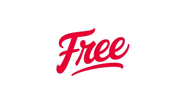 Free Text Animation | Red Typography Motion Graphic&nbsp;Title"