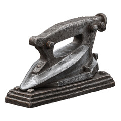 Antique Flat Iron isolated on transparent background