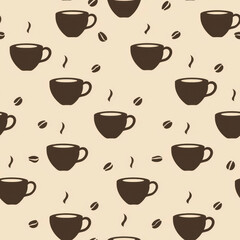Seamless coffee pattern