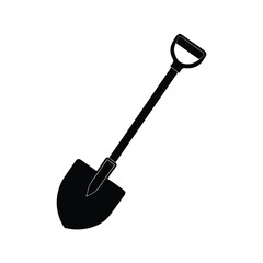 Zoo Keeper element isolated shovel on white background