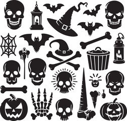 Halloween Silhouettes Icons