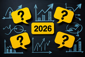 2026 Business Growth Background with Abstract Financial Success Concept.