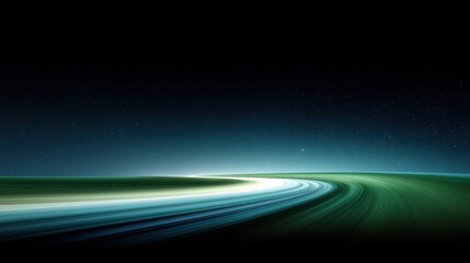 An artistic depiction of a winding road illuminated by ethereal light, inviting the viewer to embark on a journey of the imagination.