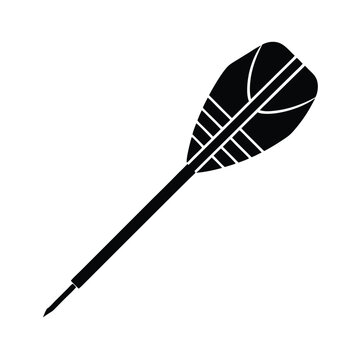 Zoo Keeper element isolated tranquilizer dart on white background
