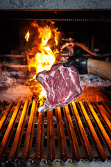 photography, steak, meat, color image, italy, no people, food and drink, horizontal, beef, tuscany, freshness, food, close-up, italian food, italian culture, grilled, raw food, restaurant, barbecue - 