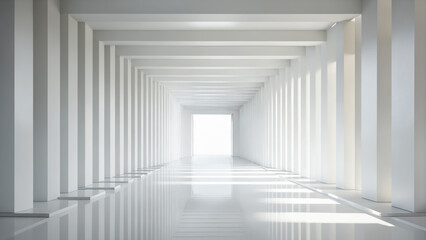 Obraz premium Abstract architectures minimalistic Background. Future design construction