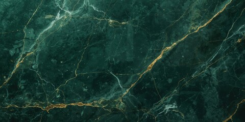 Elegant green marble texture with golden veins abstract background high-resolution modern design close-up view